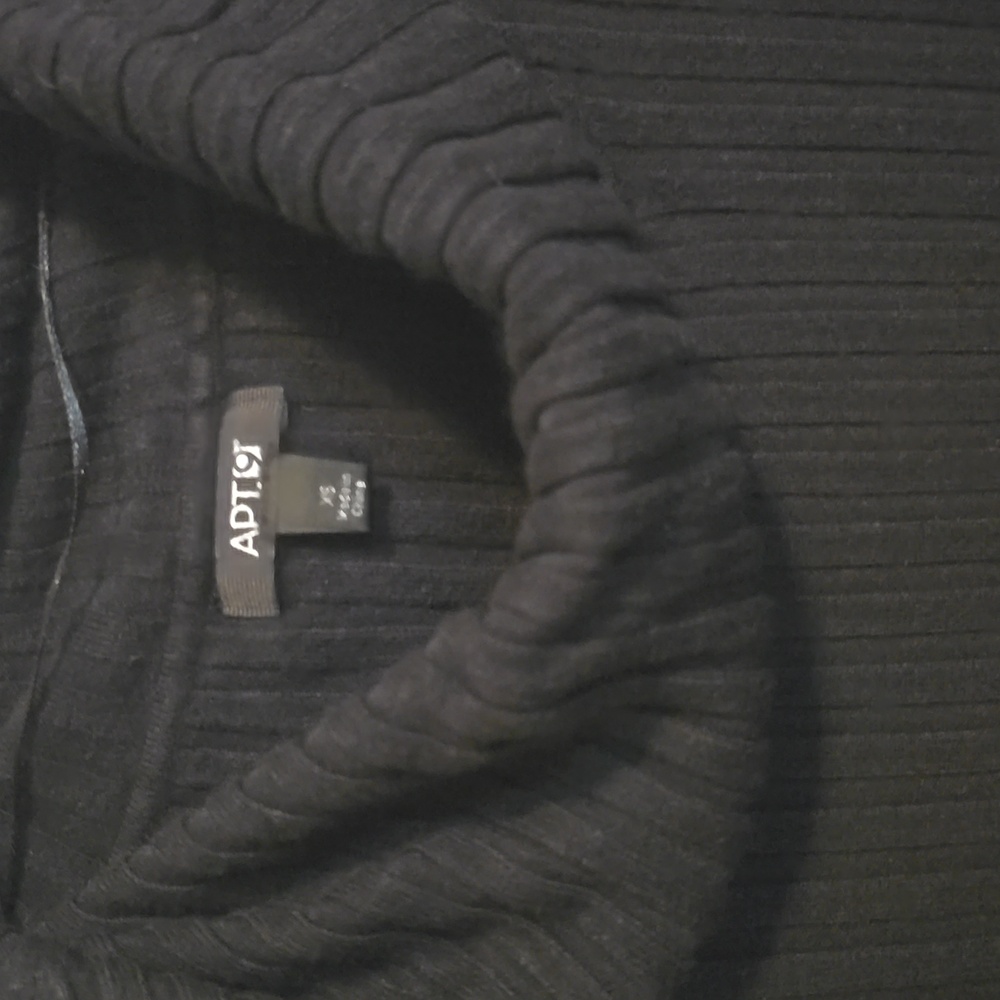 APT. 9 Black Ribbed Sweater
